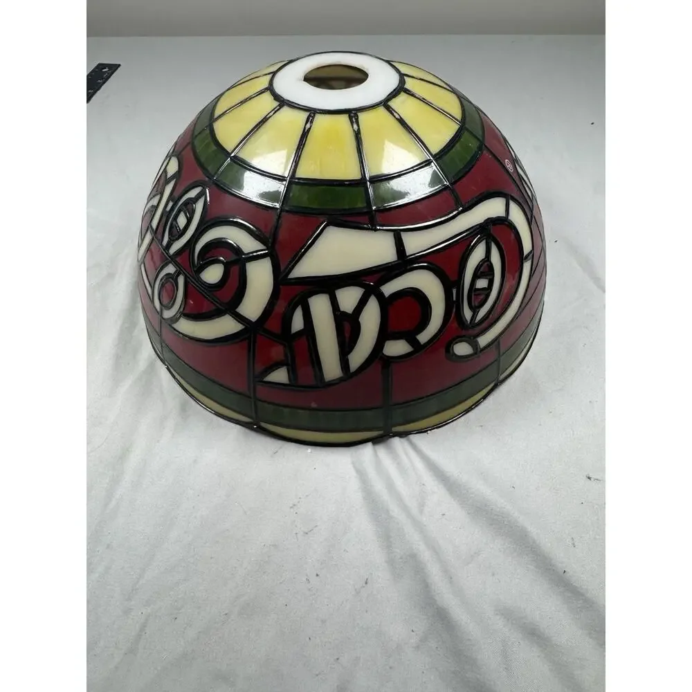 Vintage Coca-Cola Faux Tiffany Style Plastic Lamp Shade Celtic COLA 12”